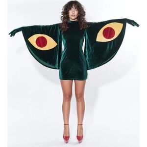 Fashion Brand Company Dark Green Velvet Dress